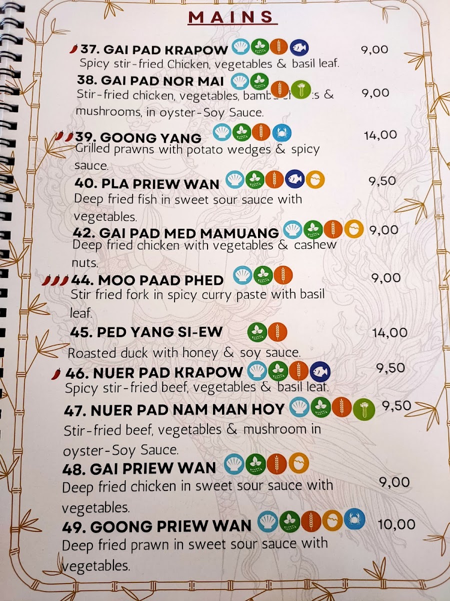 Menu Restaurante Ruen Thai (Tenerife)-2