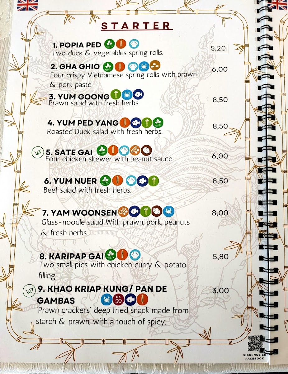 Menu Restaurante Ruen Thai (Tenerife)-4